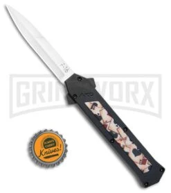 AKC F-16 Ace Playing Cards Inlay D/A OTF Automatic Knife - Bayo Satin Plain 9 AKC F-16 Ace Playing Cards Inlay D/A OTF Automatic Knife - Bayo Satin Plain -Buck Knives Sales AKC F 16 Bayo DA OTF Auto Ace Playing Cards Inlay Satin BHQ 106222 jr bottlecap large