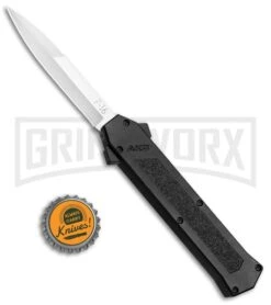 AKC F-16 Black D/A OTF Automatic Knife - Bayo Satin Plain 9 AKC F-16 Black D/A OTF Automatic Knife - Bayo Satin Plain -Buck Knives Sales AKC F 16 Black DA OTF Bayo Satin Plain BP 23852 jr bottlecap large