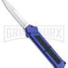 AKC F-16 Blue D/A OTF Automatic Knife - Bayo Satin Plain 1 AKC F-16 Blue D/A OTF Automatic Knife - Bayo Satin Plain -Buck Knives Sales AKC F 16 Blue DA OTF Bayo Satin Plain BP 23856 jr large