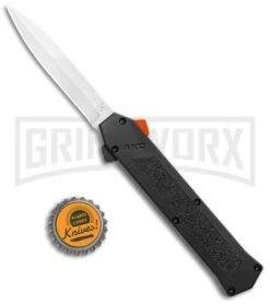 AKC F-16 Black D/A OTF Automatic Knife + Orange Button - Bayo Satin Plain 9 AKC F-16 Black D/A OTF Automatic Knife + Orange Button - Bayo Satin Plain -Buck Knives Sales AKC F 16 DA Bayo OTF Auto Black Orange Button Satin BHQ 102935 jr bottlecap large