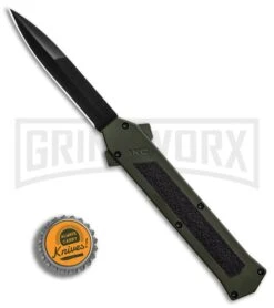 AKC F-16 OD Green D/A OTF Automatic Knife - Bayo Black Plain 9 AKC F-16 OD Green D/A OTF Automatic Knife - Bayo Black Plain -Buck Knives Sales AKC F 16 DA Bayonet OD Green Black BHQ 86948 er bottlecap large