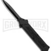 AKC F-16 Black D/A OTF Automatic Knife - Dagger Black Plain -Buck Knives Sales AKC F 16 DA Dagger OTF Auto Black Black GX 33364 jr large