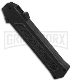 AKC F-16 Black D/A OTF Automatic Knife - Dagger Black Plain -Buck Knives Sales AKC F 16 DA Dagger OTF Auto Black Black GX 33364 jr spine large