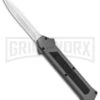 AKC F-16 Gray D/A OTF Automatic Knife - Dagger Satin Plain 2 AKC F-16 Gray D/A OTF Automatic Knife - Dagger Satin Plain -Buck Knives Sales AKC F 16 DA Dagger OTF Auto Gray Satin BHQ 92691 jr large