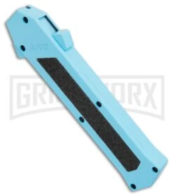 AKC F-16 Teal D/A OTF Automatic Knife - Dagger Two Tone Plain 7 AKC F-16 Teal D/A OTF Automatic Knife - Dagger Two Tone Plain -Buck Knives Sales AKC F 16 DA Dagger OTF Auto Teal TT BHQ 109160 jr spine large