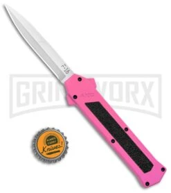 AKC F-16 Pink D/A OTF Automatic Knife - Bayonet Satin Plain 9 AKC F-16 Pink D/A OTF Automatic Knife - Bayonet Satin Plain -Buck Knives Sales AKC F 16 Pink DA OTF Auto Bayo Satin GX 37618 jr bottlecap large