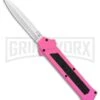 AKC F-16 Pink D/A OTF Automatic Knife - Bayonet Satin Plain 1 AKC F-16 Pink D/A OTF Automatic Knife - Bayonet Satin Plain -Buck Knives Sales AKC F 16 Pink DA OTF Auto Bayo Satin GX 37618 jr large