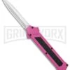 AKC F-16 Pink D/A OTF Automatic Knife - Dagger Satin Plain 1 AKC F-16 Pink D/A OTF Automatic Knife - Dagger Satin Plain -Buck Knives Sales AKC F 16 Pink DA OTF Auto Dagger Satin GX 37627 jr large