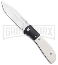 CRKT Carson White Bone Spring Assisted Knife - Satin Plain