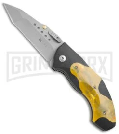 CRKT Elishewitz Horus 1150 Orange/Black Spring Assisted Knife - Bead Blast Plain