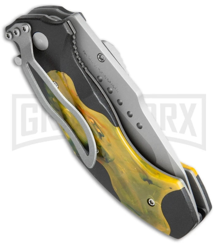 CRKT Elishewitz Horus 1151 Orange/Black Spring Assisted Knife - Bead Blast Serr 5 CRKT Elishewitz Horus 1151 Orange/Black Spring Assisted Knife - Bead Blast Serr - Image 3