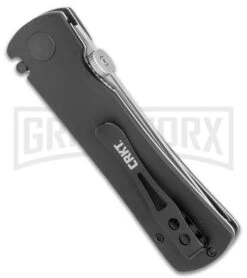 CRKT Folding Heiho Black G-10 Spring Assisted Knife - Satin Serr -Buck Knives Sales CRKT Folding Heiho SA Satin Serr 2901 BHQ 11434 jr side large