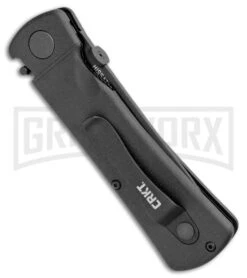 CRKT Hissatsu Black Folding Spring Assisted Knife - Black Plain -Buck Knives Sales CRKT Folding Hissatsu SA Black 2903 BHQ 1948 jr side large