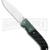 CRKT Ignitor Black & Green G10 Spring Assisted Knife - Satin Plain -Buck Knives Sales CRKT Ignitor SA Black Green G 10 Satin 6850 BHQ 4374 jr large