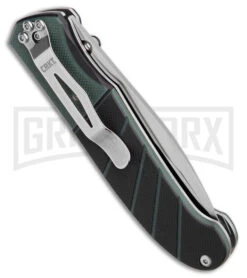 CRKT Ignitor Black & Green G-10 Spring Assisted Knife - Satin Serr 8 CRKT Ignitor Black & Green G-10 Spring Assisted Knife - Satin Serr -Buck Knives Sales CRKT Ignitor SA Black and Green G 10 Satin Serr BHQ 4147 jr side large