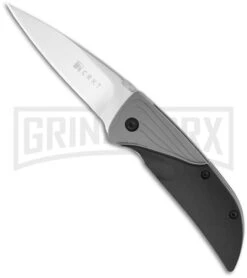 CRKT Ichi Koji Hara Black/Gray Spring Assist Knife - Satin Plain