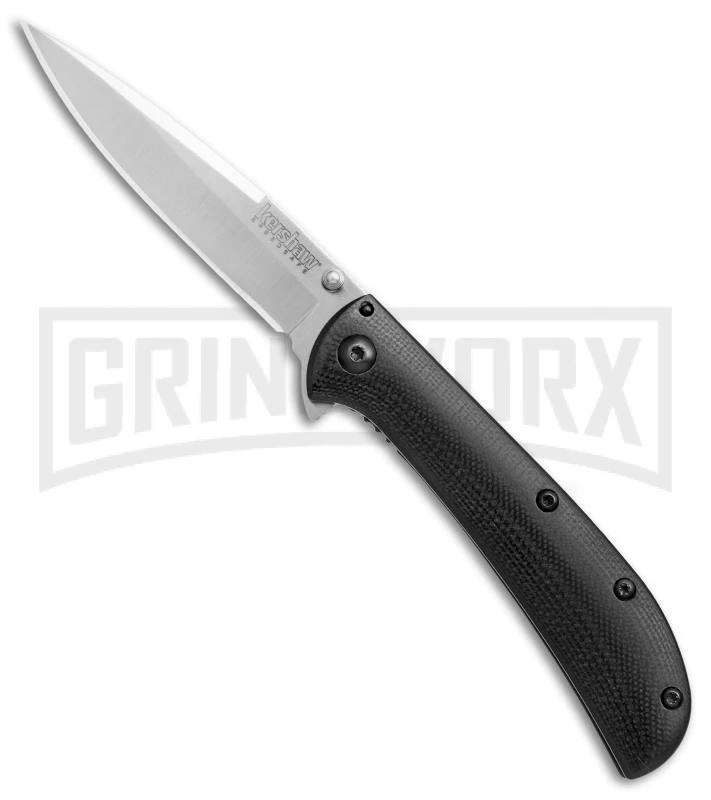 Kershaw Al Mar AM-3 Black G-10 Assisted Opening Knife - Satin Plain 3 Kershaw Al Mar AM-3 Black G-10 Assisted Opening Knife - Satin Plain