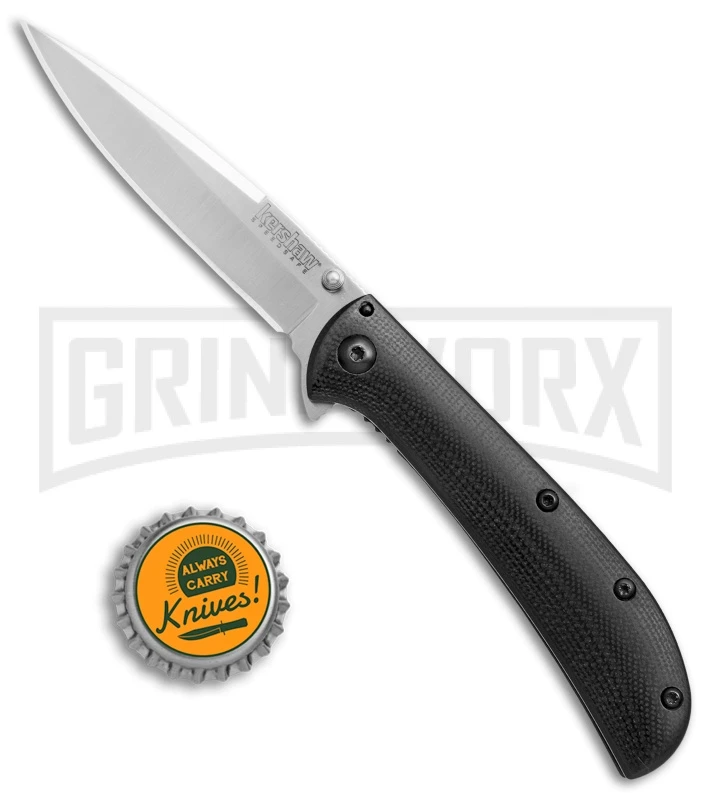 Kershaw Al Mar AM-3 Black G-10 Assisted Opening Knife - Satin Plain 6 Kershaw Al Mar AM-3 Black G-10 Assisted Opening Knife - Satin Plain - Image 4