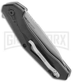 Kershaw Airlock Assisted Opening Knife Black FRN - 3" Bead Blast -Buck Knives Sales Kershaw Airlock Assisted Opening Black FRN BB 1385 BHQ 106043 jr side large