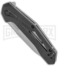 Kershaw Airlock Assisted Opening Knife Black FRN - 3" Bead Blast -Buck Knives Sales Kershaw Airlock Assisted Opening Black FRN BB 1385 BHQ 106043 jr spine large