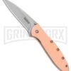 Kershaw Copper Leek 3" Assisted Opening Knife Stonewash 2 Kershaw Copper Leek 3" Assisted Opening Knife Stonewash -Buck Knives Sales Kershaw Copper Leek Assisted Opening SW 1660CU BHQ 105986 jr large