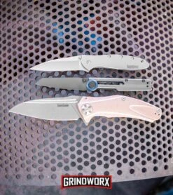 Kershaw Leek Assisted Opening Knife - Bead Blast Plain -Buck Knives Sales Kershaw Decibel Frame Lock Knife Gray Stainless Steel Gray Ti 2045 BHQ 94085 kp metal web large