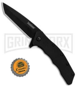 Kershaw Thicket Black GFN Spring Assisted Knife - Tanto Black Plain -Buck Knives Sales Kershaw Thicket Tanto Black GFN Black Plain BHQ 83239 er bottlecap large