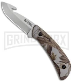 Schrade Old Timer Snowblind Camo 2-Piece Fixed Blade Hunting Knife Set -Buck Knives Sales Old Timer Snowblind Camo 2 Piece Set 1085928 BHQ 87011 jr knife 2 large