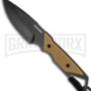 Schrade Ultra Glide Tan Fixed Blade Knife - Black Plain -Buck Knives Sales Schrade 4in Fixed Blade Tan Black BHQ 114592 jr large