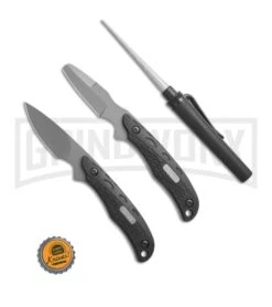 Old Timer Copperhead Caping/Skinning Hunting Set W/ Sharpening Rod -Buck Knives Sales Schrade Old Timer Copperhead caping skinning hunter pack BHQ 73777 er bottlecap large