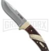 Schrade Old Timer Pioneer Brown Wood Fixed Blade Knife - Satin Plain 2 Schrade Old Timer Pioneer Brown Wood Fixed Blade Knife - Satin Plain -Buck Knives Sales Schrade Old Timer Pioneer Brown Wood Satin GX 31440 jr large
