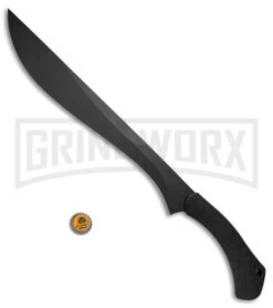 Schrade SCHMBS Priscilla Makhaira Black Bush Sword - Black Plain -Buck Knives Sales Schrade Priscilla Makhaira Bush Sword Blk Blk SCHMBSCP BHQ 67509 jr bottlecap large