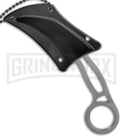 Schrade Karambit Fixed Blade Neck Knife - Gray Plain 8 Schrade Karambit Fixed Blade Neck Knife - Gray Plain -Buck Knives Sales Schrade SCH111 karambit neck knife gray BHQ 61893 er sheath large