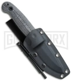 Schrade Small Frontier Micarta Fixed Blade With Ferro Rod - Black SW Plain 8 Schrade Small Frontier Micarta Fixed Blade With Ferro Rod - Black SW Plain -Buck Knives Sales Schrade Small Frontier Ferro Rod Micarta Black SW SCHF56M BHQ 62040 jr sheath large