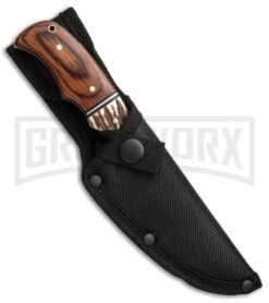 Schrade Limited Edition Walden 70th Anniversary Fixed Blade Knife - Satin Plain -Buck Knives Sales Schrade Walden 70th Anniversary Fixed SCPROM 16 37CP BHQ 49205 jr sheath large
