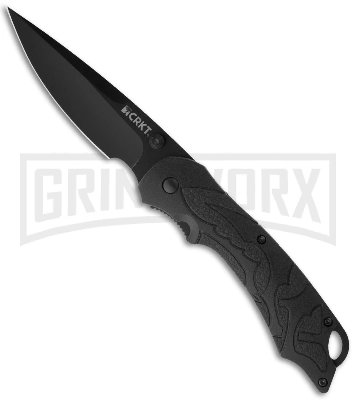 CRKT Moxie Black Spring Assisted Knife - Black Plain 3 CRKT Moxie Black Spring Assisted Knife - Black Plain