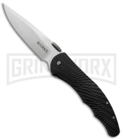 CRKT Lerch Enticer Black Spring Assisted Knife - Satin Plain