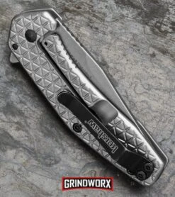 Kershaw Cathode Assisted Opening Flipper Knife - Stonewash -Buck Knives Sales kershaw cathode sw 1324 BHQ 34425 er side large