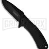 Kershaw Cryo Flipper Black Assisted Opening Knife - Black Plain 1 Kershaw Cryo Flipper Black Assisted Opening Knife - Black Plain -Buck Knives Sales kershaw cryo 1555blk large