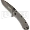 Kershaw Cryo II Assisted Opening Frame Lock 3.25" Knife Gray -Buck Knives Sales kershaw cryo ii flipper grey plain 1556ti large
