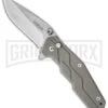Kershaw Dimension Titanium Assisted Opening Knife - Stonewash Plain 2 Kershaw Dimension Titanium Assisted Opening Knife - Stonewash Plain -Buck Knives Sales kershaw dimension flipper 3810 beadblast plain large