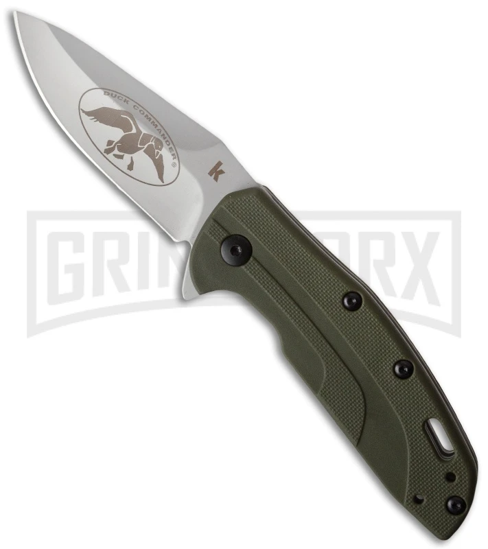 Kershaw Duck Commander Dunbar Assisted Opening Knife - Bead Blast Plain 3 Kershaw Duck Commander Dunbar Assisted Opening Knife - Bead Blast Plain