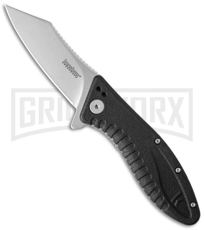 Kershaw Grinder Spring Assisted Knife - Bead Blast Plain 3 Kershaw Grinder Spring Assisted Knife - Bead Blast Plain