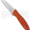 Kershaw Leek Orange Spring Assisted Knife - Bead Blast Plain -Buck Knives Sales kershaw leek orange bhq 14809 jr large
