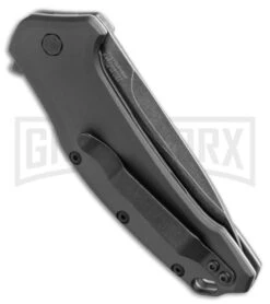 Kershaw Link Liner Lock Knife Gray Aluminum BlackWash Drop Point 5 Kershaw Link Liner Lock Knife Gray Aluminum BlackWash Drop Point -Buck Knives Sales kershaw link folder aluminum tanto 1776tgrybw side jm large