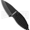 Schrade SCH406N Fixed Blade Neck Knife - Black Plain -Buck Knives Sales schrade sch406n fixed jm large